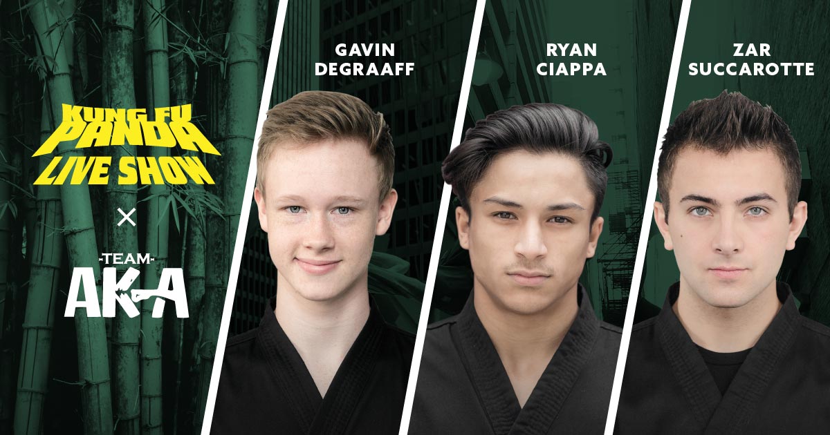 Kung Fu Panda & Team AKA; Gavin Degraaff, Ryan Ciappa, Zar Succarotte
